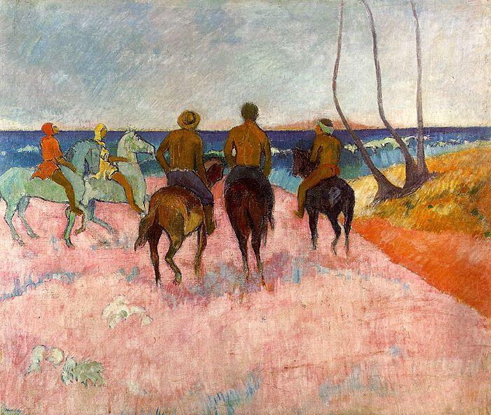 Paul Gauguin Riders on the Beach china oil painting image